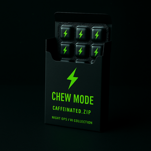 CAFFEINATED // CHEW MODE — NIGHT OPS // V1 COLLECTION