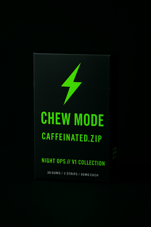 CAFFEINATED // CHEW MODE — NIGHT OPS // V1 COLLECTION